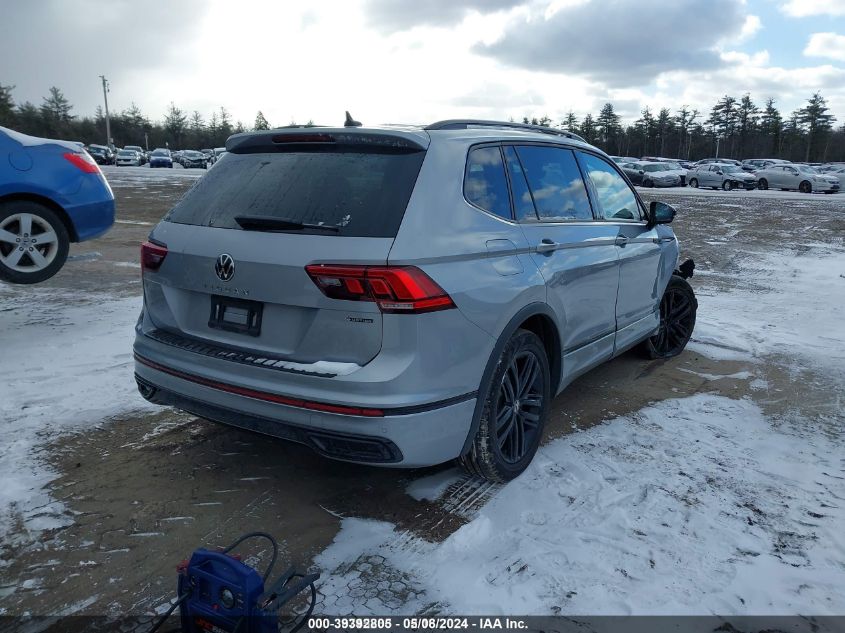 2022 VOLKSWAGEN TIGUAN 2.0T SE R-LINE BLACK - 3VV8B7AX7NM144832