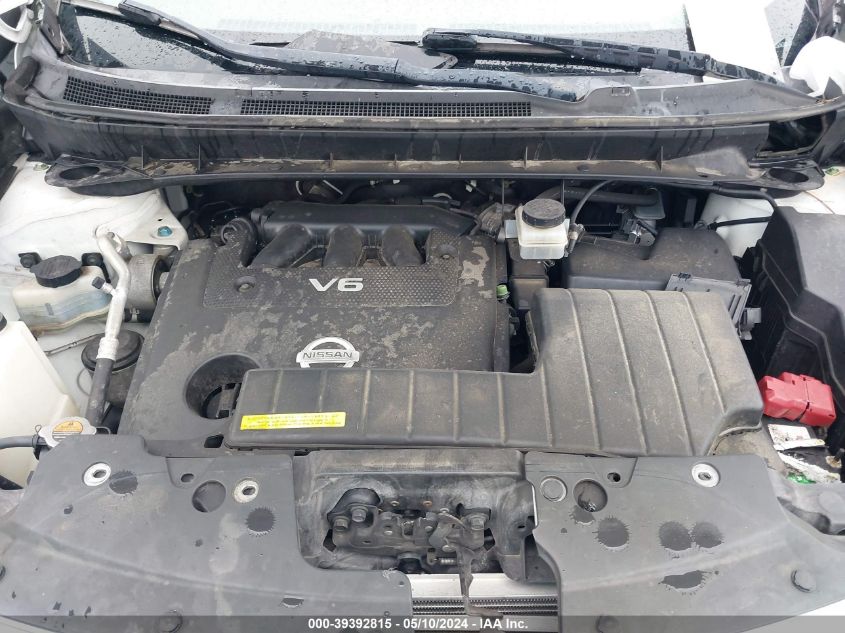 2014 Nissan Murano Sl VIN: JN8AZ1MU6EW412770 Lot: 39392815