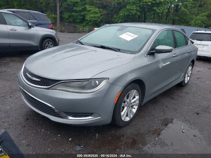 2015 Chrysler 200 Limited VIN: 1C3CCCAB8FN737310 Lot: 39392830