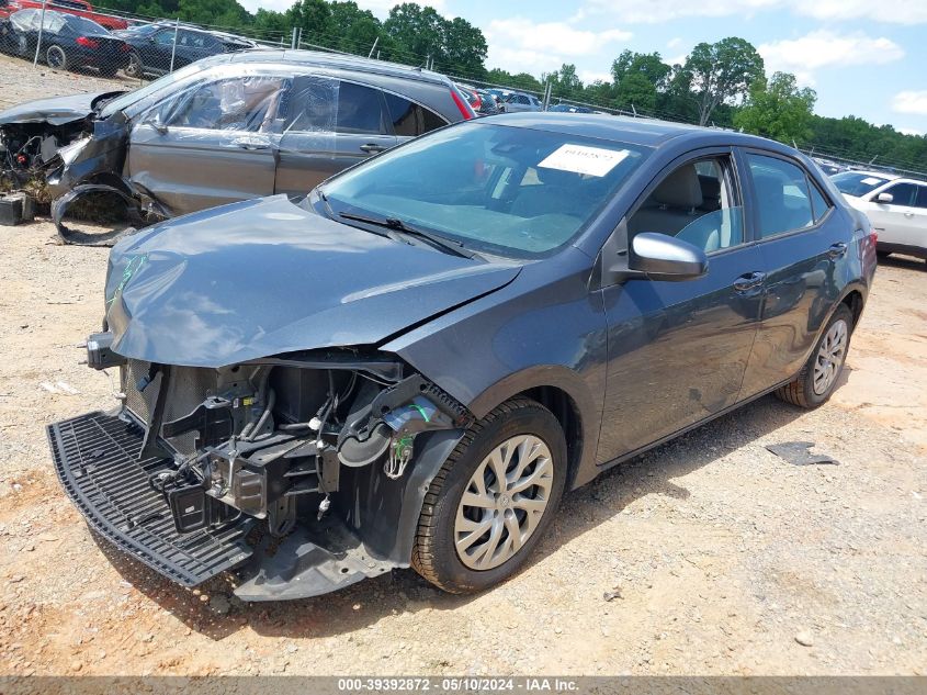 2018 Toyota Corolla Le VIN: 2T1BURHE0JC078576 Lot: 39392872