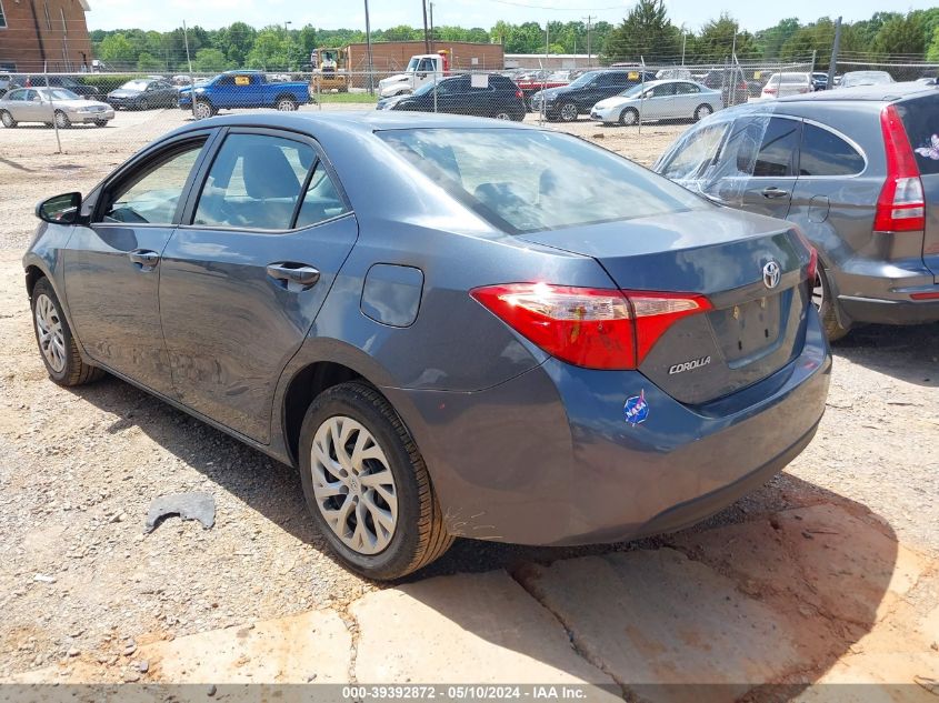 2018 Toyota Corolla Le VIN: 2T1BURHE0JC078576 Lot: 39392872