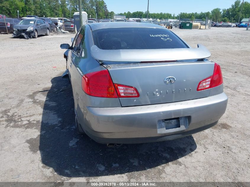 2004 Infiniti G35 VIN: JNKCV51E84M110877 Lot: 39392878