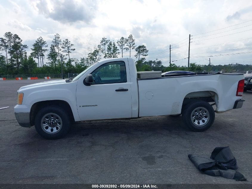 2009 GMC Sierra 1500 Work Truck VIN: 1GTEC14C39Z900908 Lot: 39392892