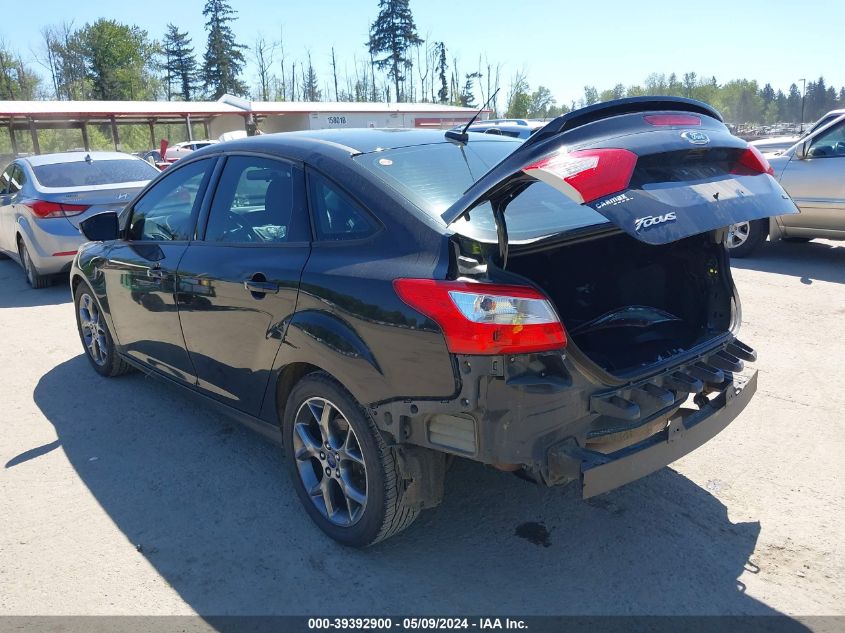 2013 Ford Focus Se VIN: 1FADP3F20DL374853 Lot: 39392900