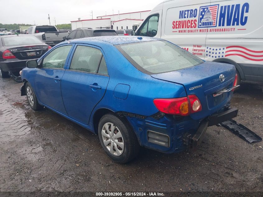 2009 Toyota Corolla VIN: 2T1BU40E79C154076 Lot: 39392905