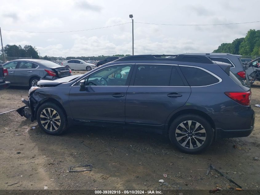 2017 Subaru Outback 2.5I Limited VIN: 4S4BSANC6H3365140 Lot: 39392915