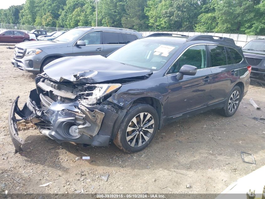 2017 Subaru Outback 2.5I Limited VIN: 4S4BSANC6H3365140 Lot: 39392915