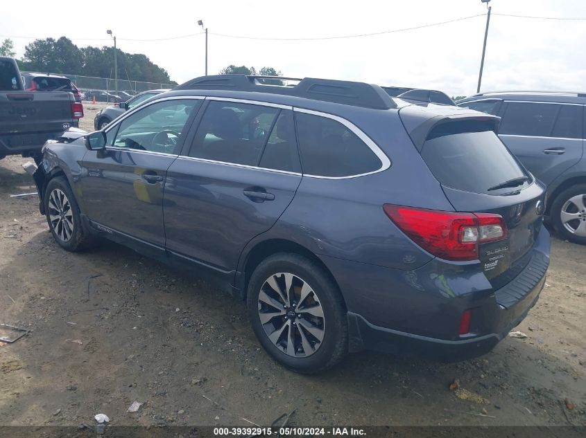 2017 Subaru Outback 2.5I Limited VIN: 4S4BSANC6H3365140 Lot: 39392915