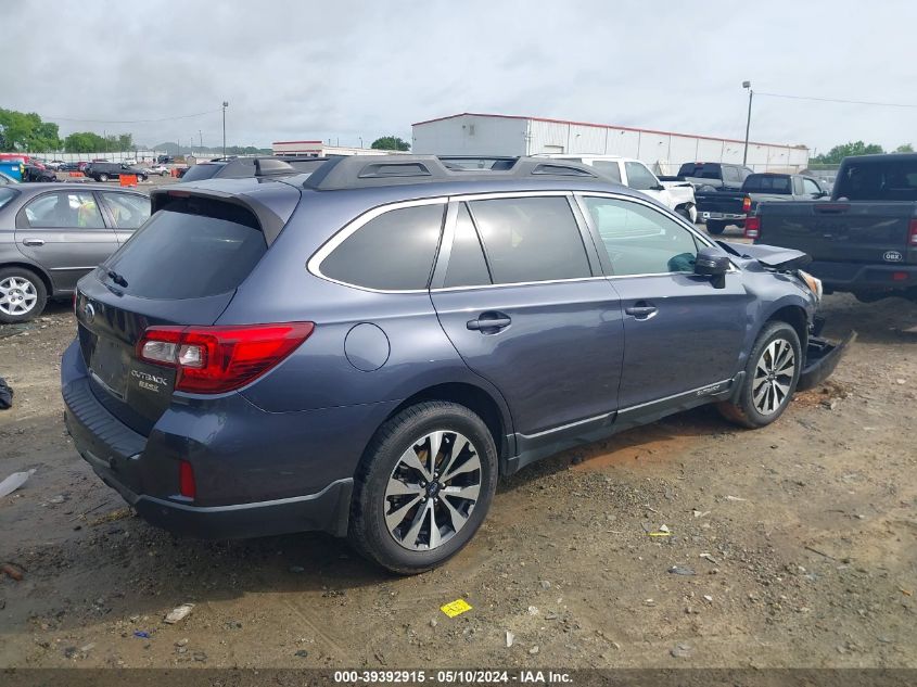 2017 Subaru Outback 2.5I Limited VIN: 4S4BSANC6H3365140 Lot: 39392915