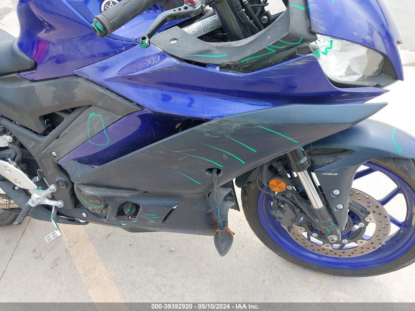 2023 YAMAHA YZFR3 A MH3RH18Y7PK012839