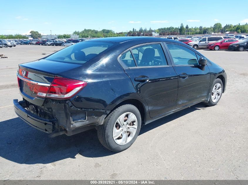 2015 Honda Civic Lx VIN: 19XFB2F55FE702074 Lot: 39392921