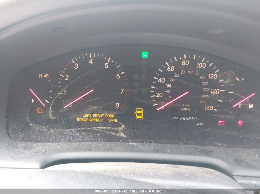 2001 Lexus Ls 430 VIN: JTHBN30F010049571 Lot: 39392934