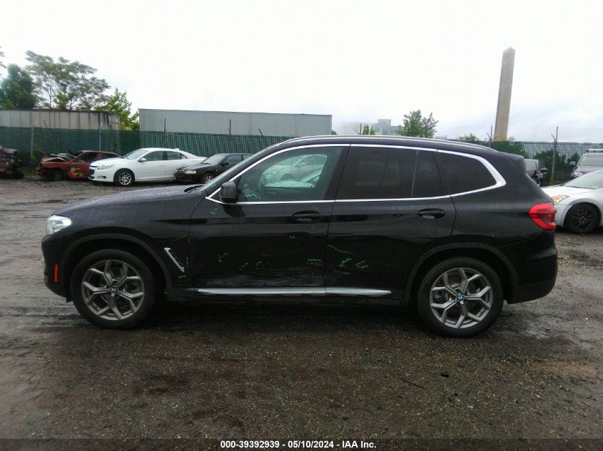 2020 BMW X3 xDrive30I VIN: 5UXTY5C02L9D29508 Lot: 39392939