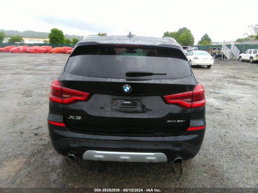 2020 BMW X3 xDrive30I VIN: 5UXTY5C02L9D29508 Lot: 39392939