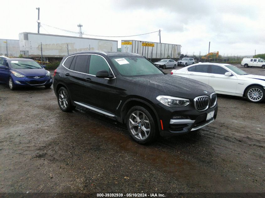 2020 BMW X3 xDrive30I VIN: 5UXTY5C02L9D29508 Lot: 39392939