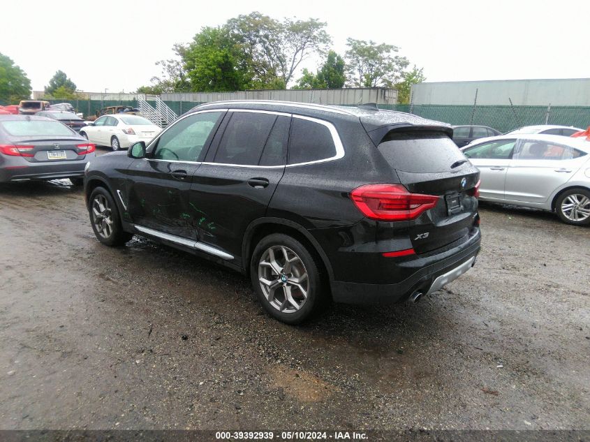 2020 BMW X3 xDrive30I VIN: 5UXTY5C02L9D29508 Lot: 39392939