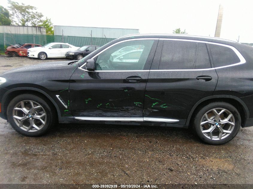 2020 BMW X3 xDrive30I VIN: 5UXTY5C02L9D29508 Lot: 39392939