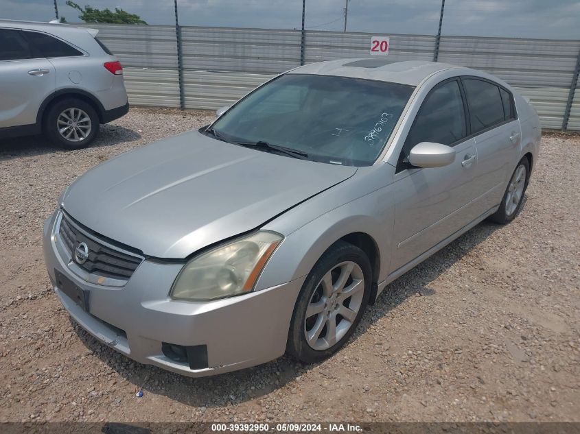 2008 Nissan Maxima 3.5 Se VIN: 1N4BA41EX8C833537 Lot: 39392950