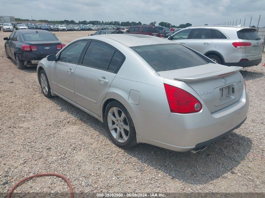 2008 Nissan Maxima 3.5 Se VIN: 1N4BA41EX8C833537 Lot: 39392950