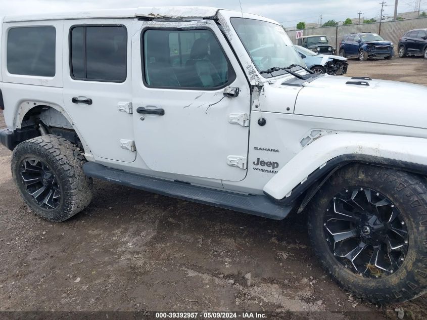 2018 Jeep Wrangler Unlimited Sahara 4X4 VIN: 1C4HJXEN1JW255090 Lot: 39392957