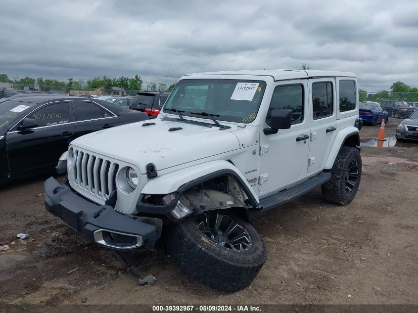 2018 Jeep Wrangler Unlimited Sahara 4X4 VIN: 1C4HJXEN1JW255090 Lot: 39392957