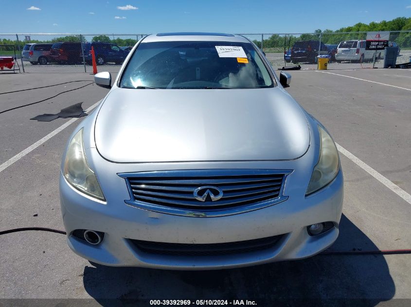 2011 Infiniti G25X VIN: JN1DV6AR1BM450645 Lot: 39392969