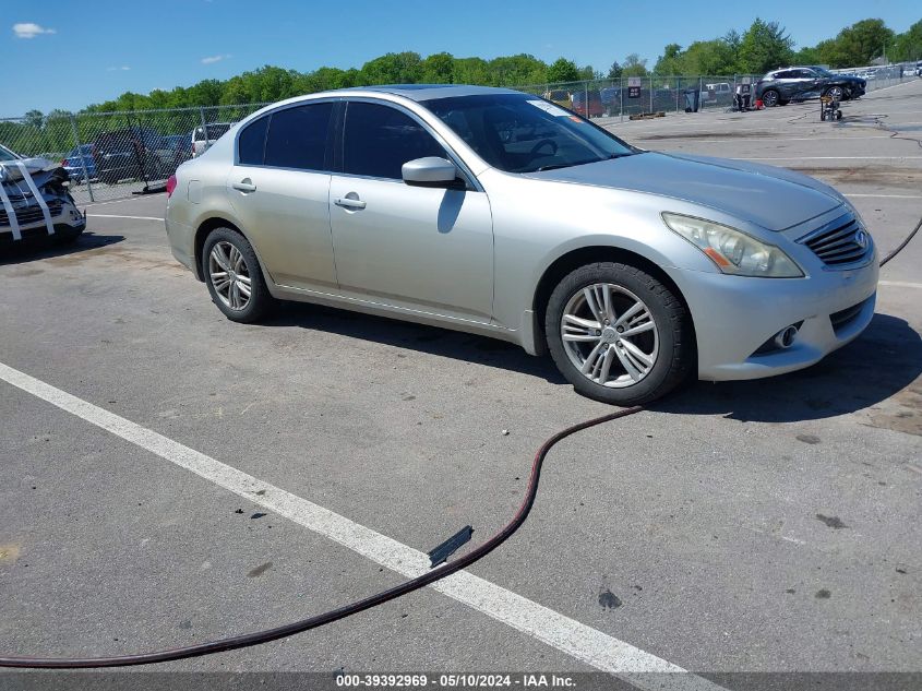 2011 Infiniti G25X VIN: JN1DV6AR1BM450645 Lot: 39392969