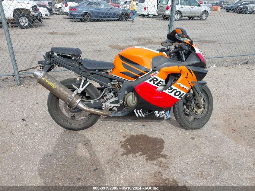 2003 Honda Cbr600 F4 VIN: JH2PC35113M400078 Lot: 39392985