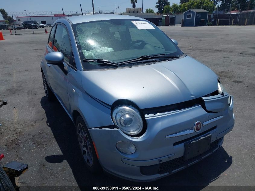 2013 Fiat 500 Pop VIN: 3C3CFFAR6DT659791 Lot: 39393011