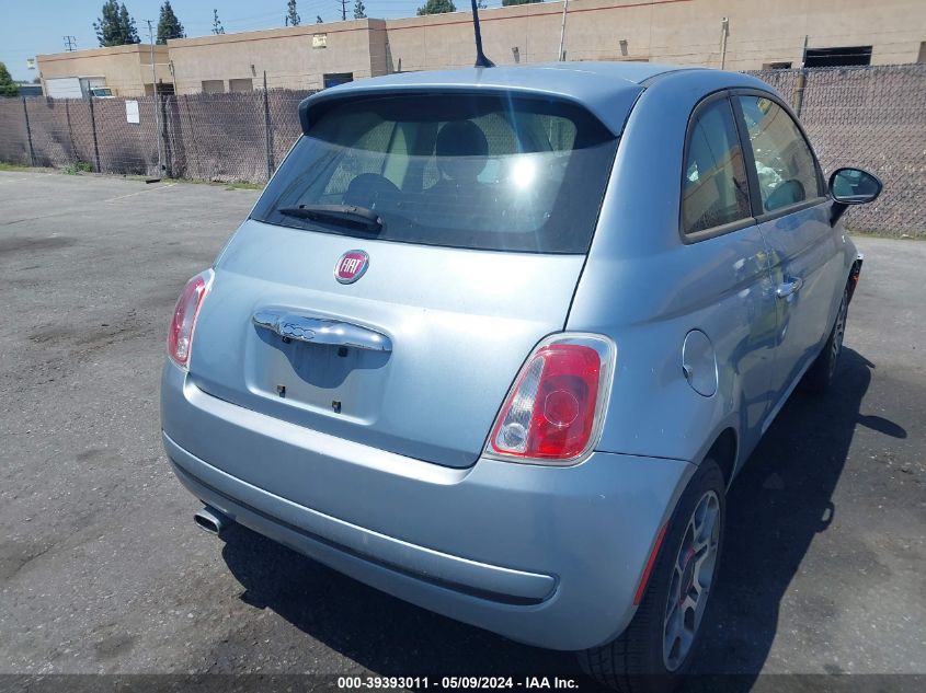 2013 Fiat 500 Pop VIN: 3C3CFFAR6DT659791 Lot: 39393011