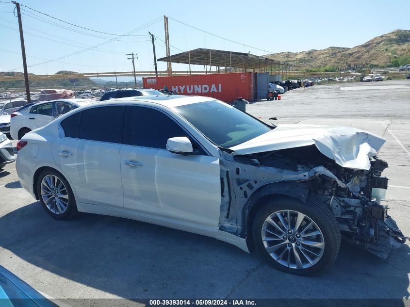 2021 Infiniti Q50 Luxe VIN: JN1EV7BP0MM700788 Lot: 39393014