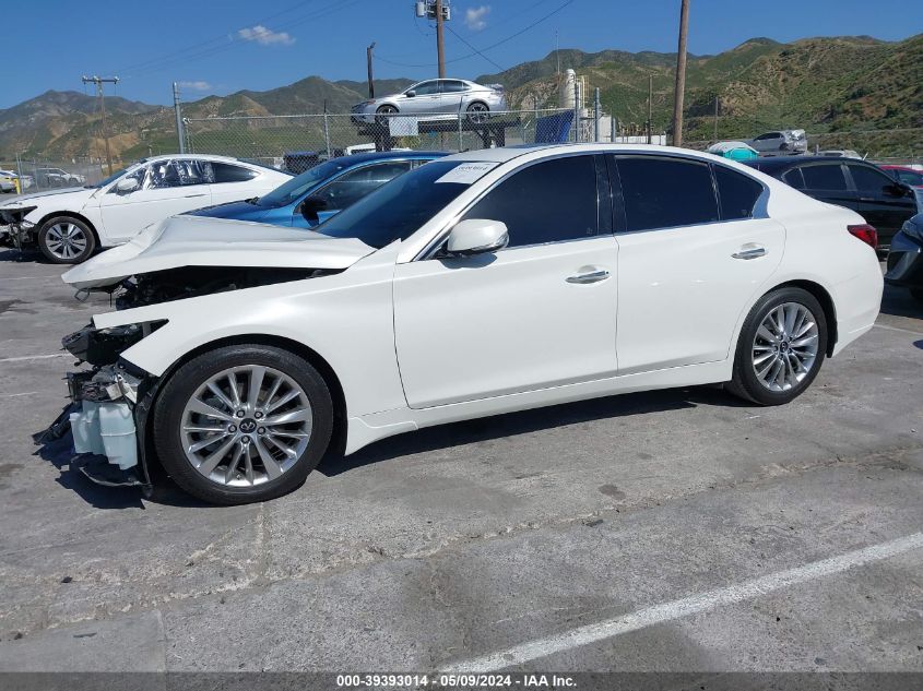 2021 Infiniti Q50 Luxe VIN: JN1EV7BP0MM700788 Lot: 39393014