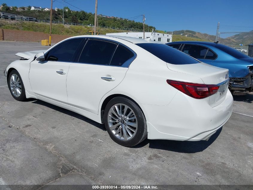 2021 Infiniti Q50 Luxe VIN: JN1EV7BP0MM700788 Lot: 39393014