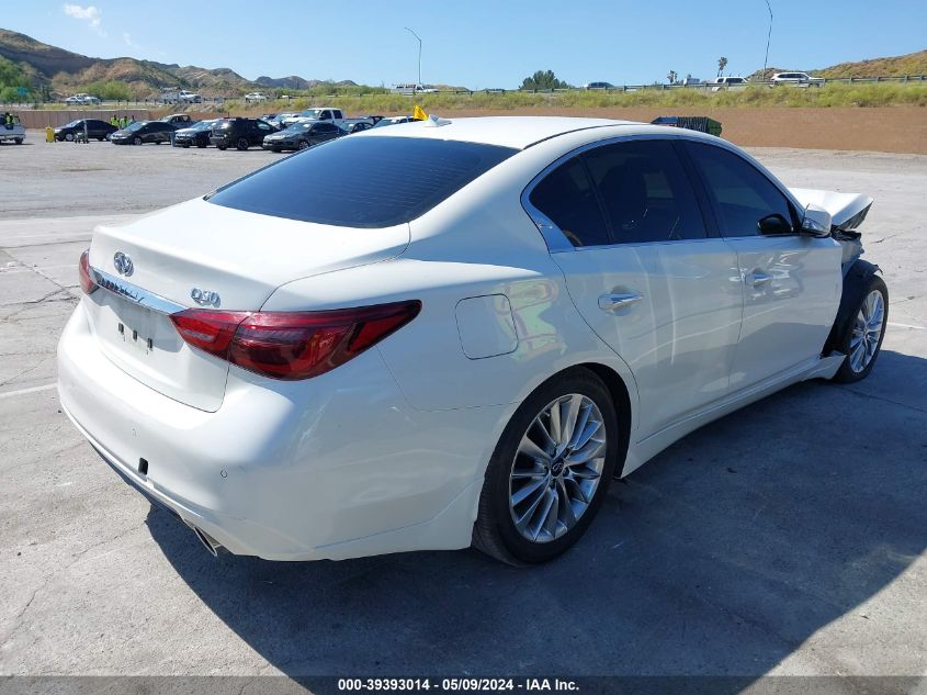 2021 Infiniti Q50 Luxe VIN: JN1EV7BP0MM700788 Lot: 39393014