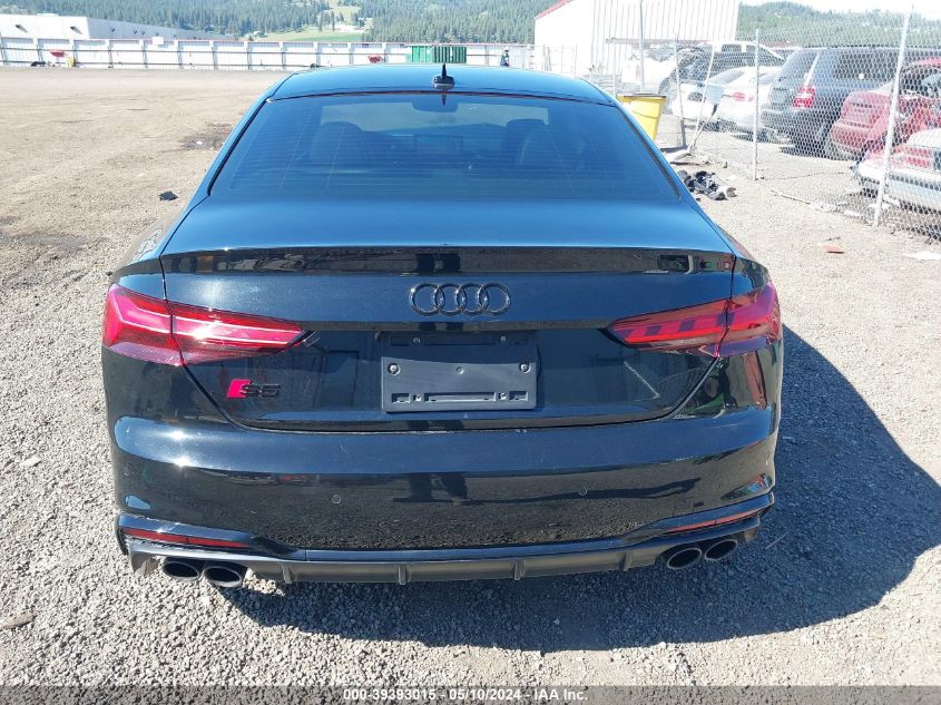 2023 Audi S5 Prestige Tfsi Quattro Tiptronic VIN: WAUR4AF54PA003232 Lot: 39393015