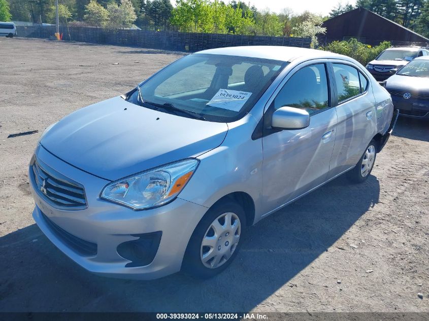 2017 Mitsubishi Mirage G4 Es VIN: ML32F3FJ9HH004606 Lot: 39393024