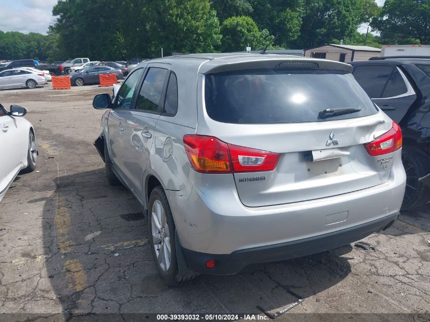 2015 Mitsubishi Outlander Sport Es VIN: 4A4AP3AWXFE029840 Lot: 39393032