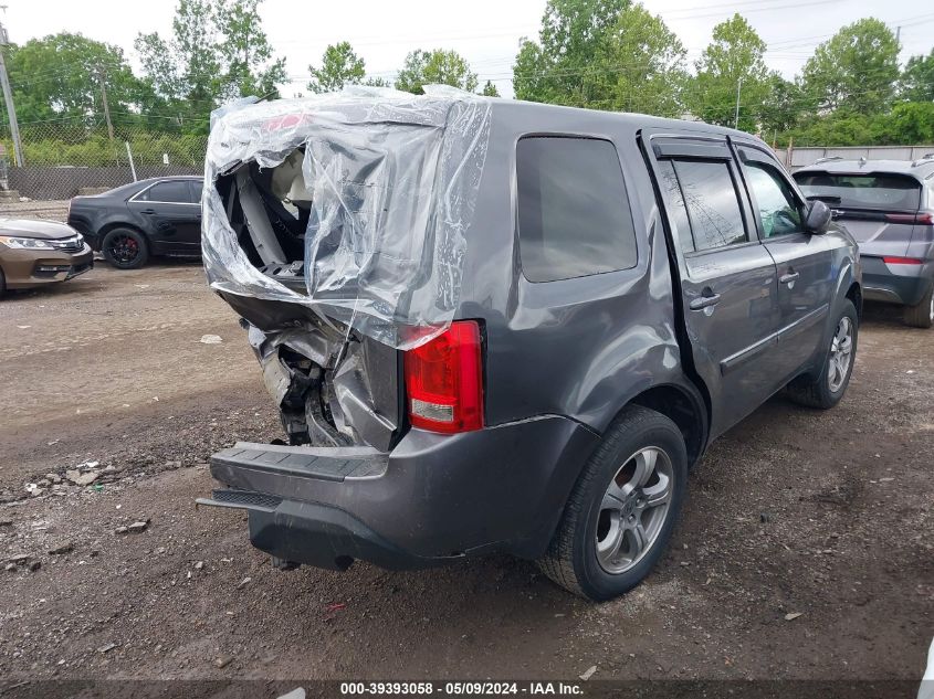 2014 Honda Pilot Ex-L VIN: 5FNYF4H59EB035394 Lot: 39393058