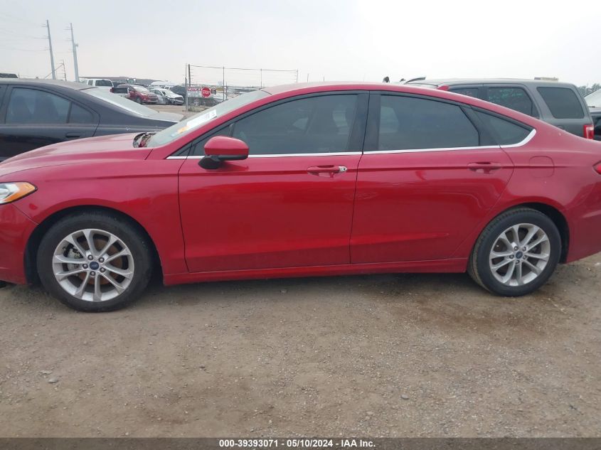 2020 Ford Fusion Se VIN: 3FA6P0HD4LR125977 Lot: 39393071