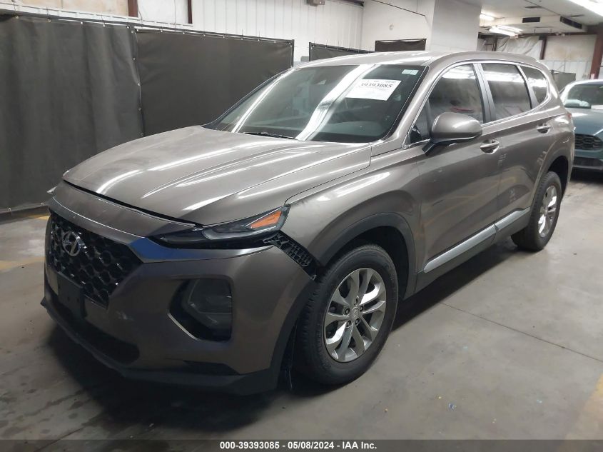 2019 Hyundai Santa Fe Se VIN: 5NMS23AD7KH081877 Lot: 39393085