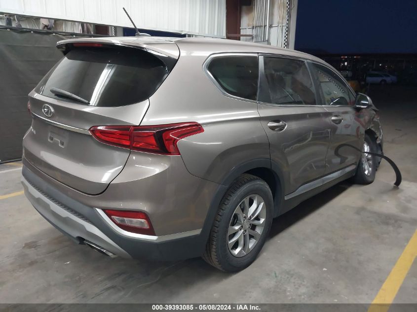 2019 Hyundai Santa Fe Se VIN: 5NMS23AD7KH081877 Lot: 39393085