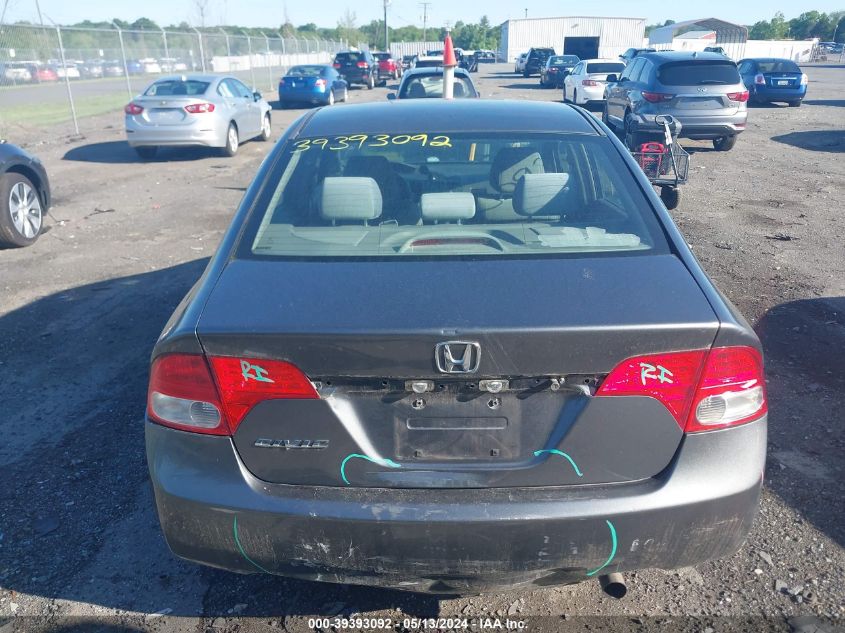 2009 Honda Civic Lx VIN: 2HGFA16529H348960 Lot: 39393092