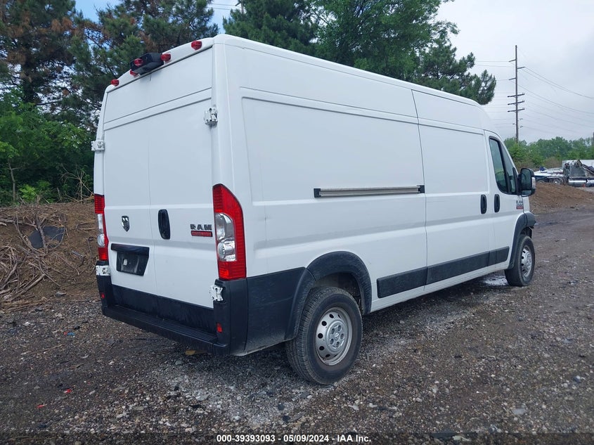 2022 Ram Promaster 2500 High Roof 159 Wb VIN: 3C6LRVDG0NE134312 Lot: 39393093