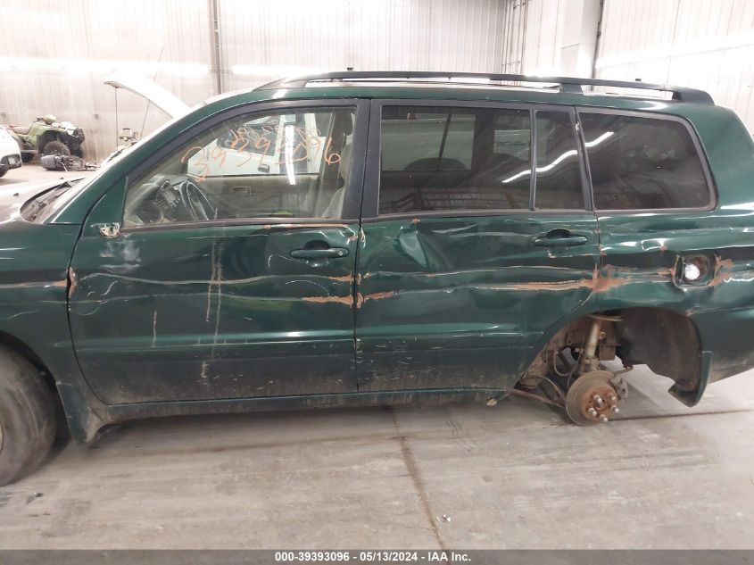 2003 Toyota Highlander VIN: JTEHD21A830023648 Lot: 39393096