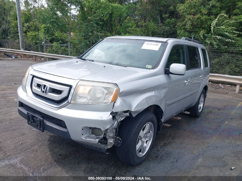 2011 Honda Pilot Ex-L VIN: 5FNYF4H52BB055515 Lot: 39393100