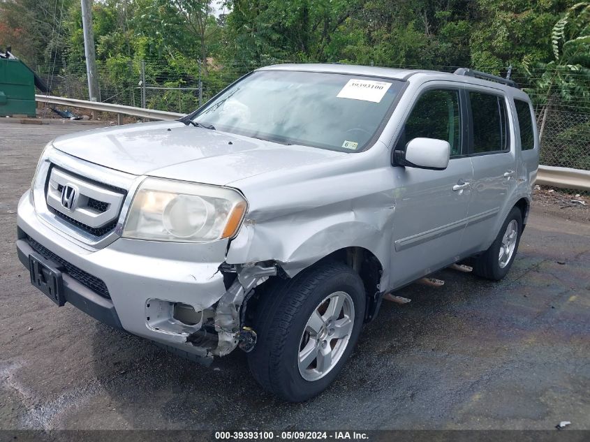 2011 Honda Pilot Ex-L VIN: 5FNYF4H52BB055515 Lot: 39393100