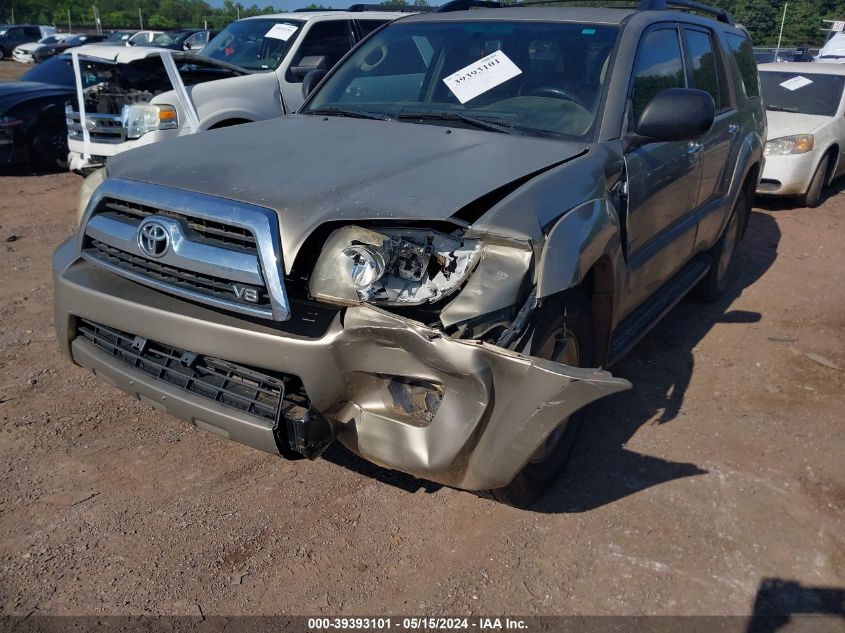 2006 Toyota 4Runner Sr5 V8 VIN: JTEZT14R968009119 Lot: 39393101