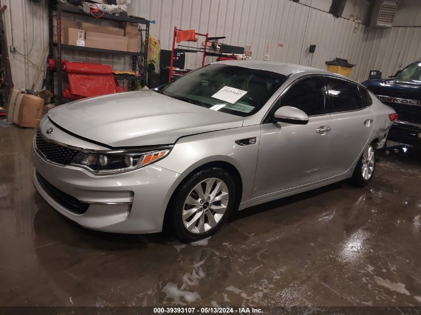 2016 Kia Optima Ex VIN: 5XXGU4L39GG072923 Lot: 39393107