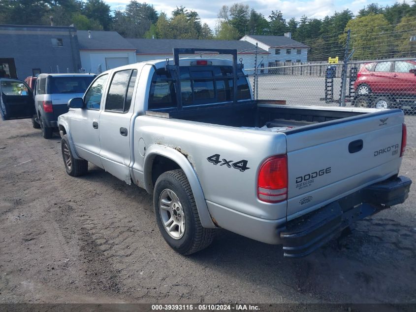 2003 Dodge Dakota Slt VIN: 1D7HG48N33S359296 Lot: 39393115