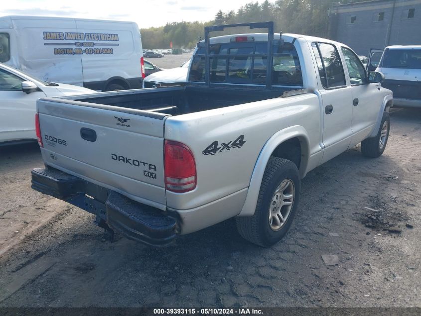 2003 Dodge Dakota Slt VIN: 1D7HG48N33S359296 Lot: 39393115